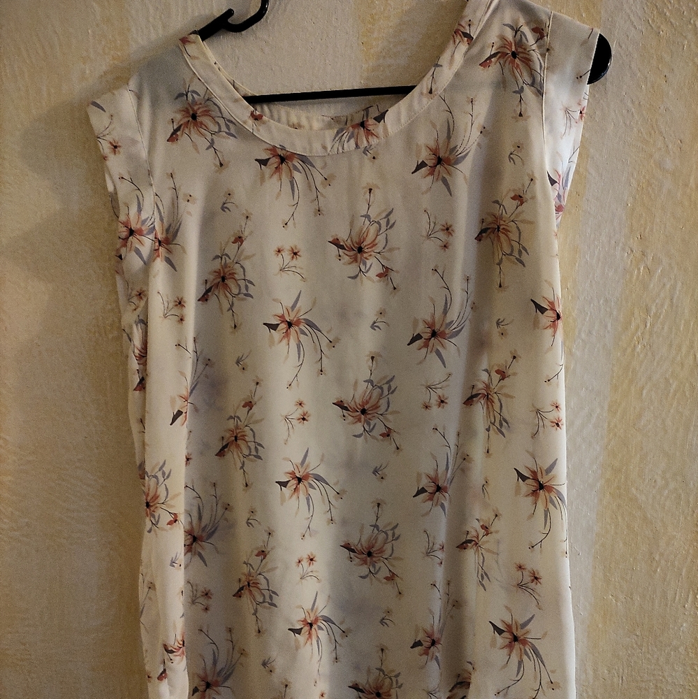 Sheer floral top